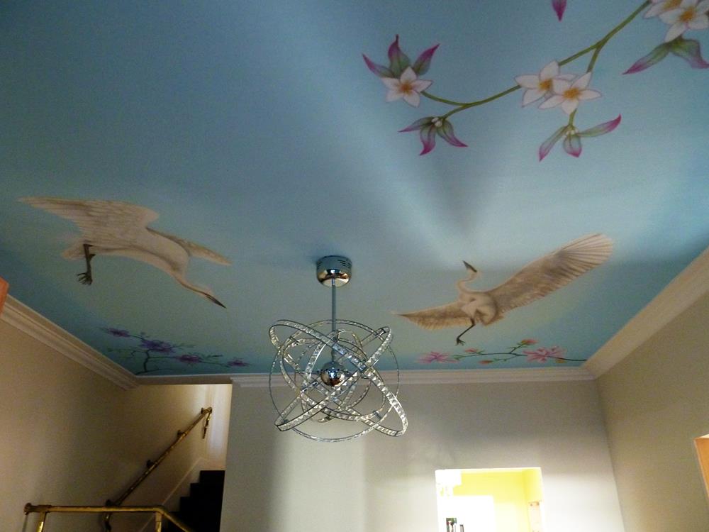 Ceiling with cranes