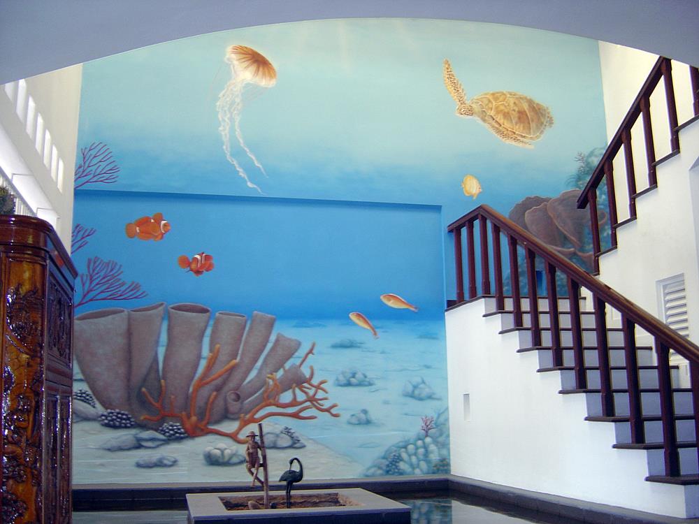 Underwater mural